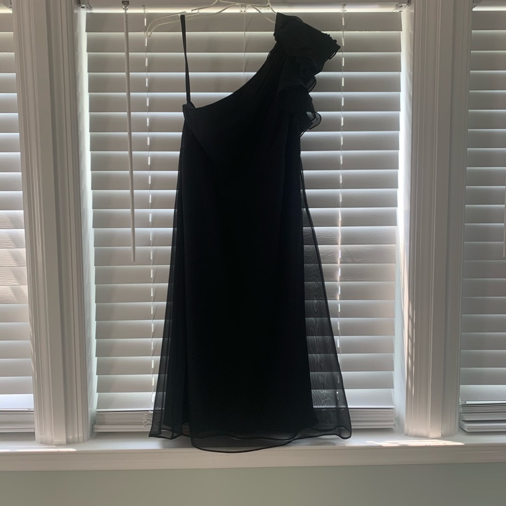 Black one shoulder dress